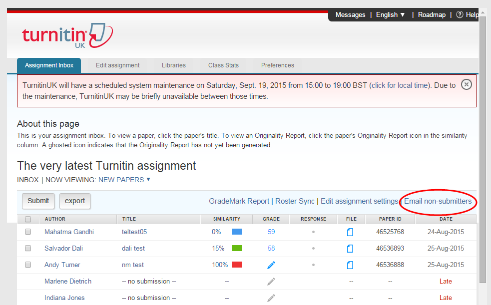 turnitin late submission hack